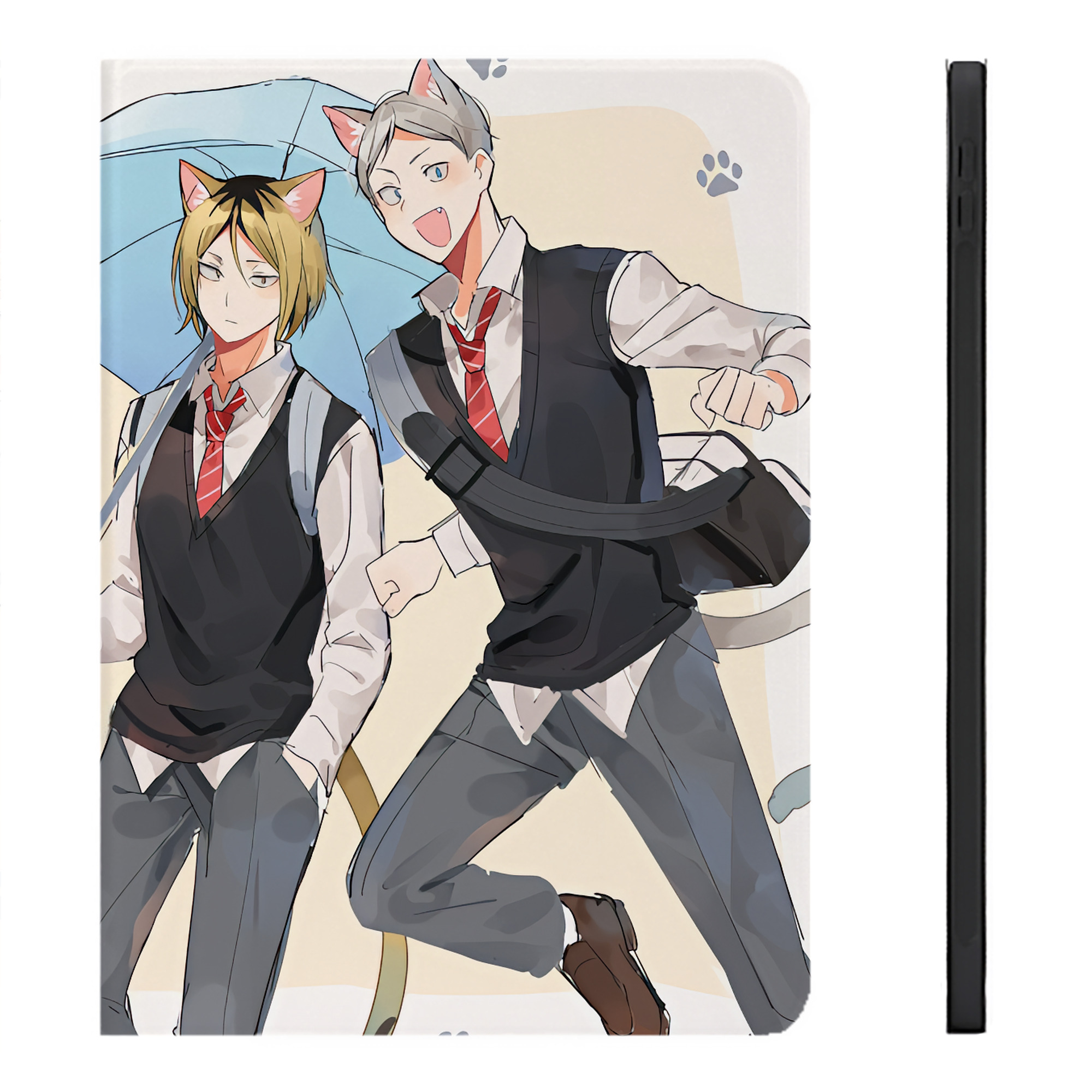 （画像用） ハイキュー!! Haikyu!! IPadケース ペンホルダー付き ブックスタイルデザイン